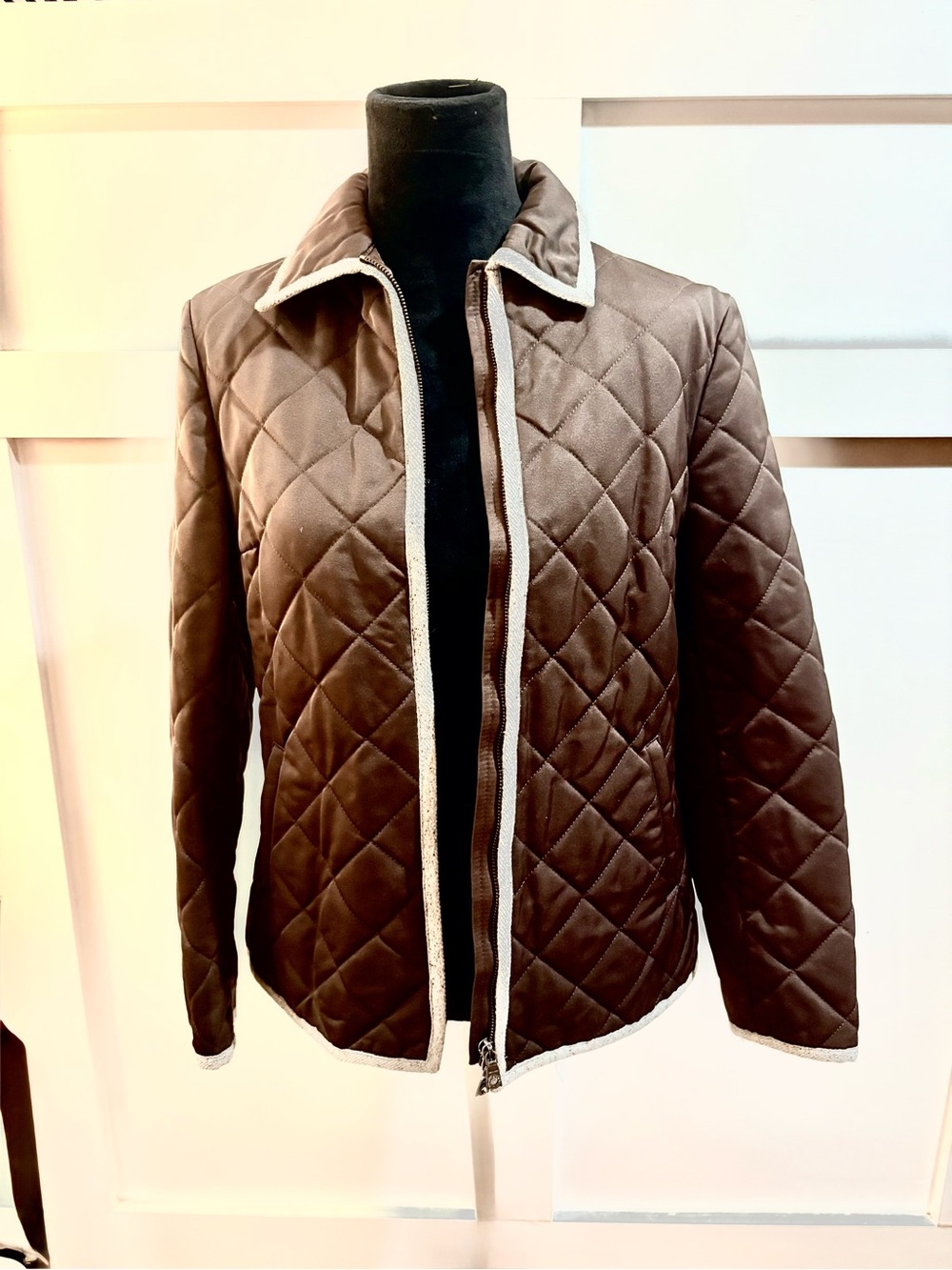 Hunting World Espresso Brown Jacket - Zipper-Front Pockets - EUR 44 - Medium